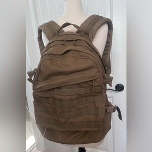 Military style backpack.